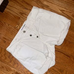 White American Apparel Jean Shorts